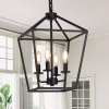 4 Light Black Chandelier