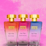 Coleção Perfume Capilar Fashion Gold: Oriental Seduction, Secret Garden, Floral Fusion - 50ml