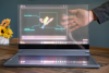 Laptop layar Transparan lenovo