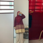 1. Ice silk fabric wide pant