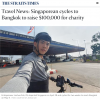 ST Article- Singaporean cycles to Bangkok to raise $100,000 for charity