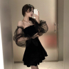 Black korean dress