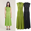 Women Sleeveless Round Neck Slim Fit Knitted Dress