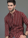 21. Stripped slim fit shirt