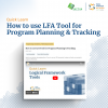 How to use LFA Tool for Program Planning & Tracking