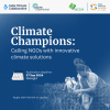 Climate Champions: Calling NGOs with innovative climate solutions