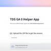 IIT Madras BS: TDS GA 0 Helper App