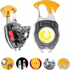Keychain LED Flashlights, Rechargeable Flashlights with Lighter, Whistles, Screwdriver, Bottle Opener, Magnet Base 800 Lumens COB Light Mode Portable Emergency Light for Outoor Hiking