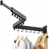 Clothes Drying Rack Wall Mounted(can fold Upward),Laundry Drying Rack,Laundry Room Organization,Wall Mounted Laundry Rack Folding,Retractable Clothing Rack,Collapsible Clothes Hanging Rack