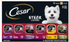 CESAR Adult Soft Wet Dog Food Steak Lovers Variety Pack with Real Meat, (36) 3.5 oz. Trays
