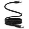USB-C to USB-C Fast Charge & Data Cable | Tangle-Free Magnetic Nylon.(3.3ft)