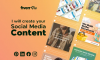 I will create your social media and instagram content