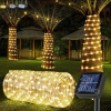 Luces de manguera con panel solar