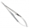 Castroviejo Micro Needle holder, straight, 1.0 x 12 mm, with lock, overall length 14 cm