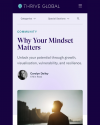 Thrive Global Article | Why Your Mindset Matters