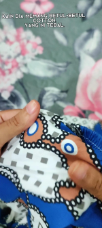 67. Baju tidur biru lengan panjang