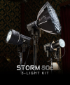 Aputure Storm 80c 3 Head Kit