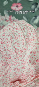 66. Baju tidur pink lengan pendek