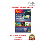 Kertas Glossy Tebal (230gsm)