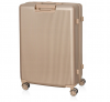 BETLEWSKI - Large hard case - travel case with 4 wheels - lightweight ABS hard case with lock, champagne