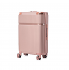 BETLEWSKI - Hand luggage, hard case, travel case with 4 wheels, lightweight suitcase, pink