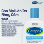 TIKI - Sữa rửa mặt dịu lành cho da nhạy cảm Cetaphil Gentle Skin Cleanser 250ml