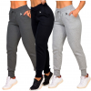👖 Kit com 3 Calças Jogger de Moletom