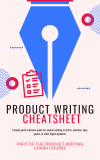FREEBIE: Product Writing Cheatsheet
