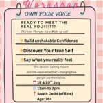 Own Your Voice : a Workshop