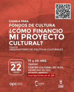 Inscripciones Charla Postulación a Fondos de Cultura