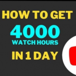YOUTUBE 4000+ WATCH HOUR IN 1 DAY