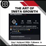THE ART OF INSTAGRAM GROWTH -BY SHAARINGATON