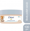 Dove Body Polish for Skin Exfoliation & Nourishment with Crushed Macadamia & Rice Milk