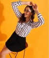 harshiv Enterprise Women's Striped Full Sleeve Shirt