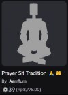 EMOTE UGC! Prayer Sit Tradition (duduk ibadah)