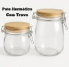 Pote Hermético de Vidro com Trava