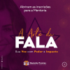 SE INSCREVA AQUI NA MENTORIA,  A ARTE DA FALA