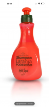 Shampoo laranja poderoso