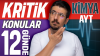 12 GÜNDE AYT KİMYA KRİTİK KONULAR KAMPI