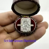 14K Yellow Gold Radiant Cut 1-5CT Lab Grown Diamond Halo Engagement Ring IGI CVD