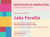 Certifications and diplomas.