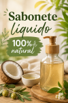 Sabonete líquido 100% puro - 1L faz 5L