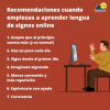 Nuevo post en el blog: "Aprender lengua de signos online no es difícil: consejos cuando estás empezando".