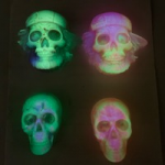 Skull PIRATES SLEDGETAGS RFID CHIPS
