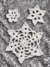 Three Crochet Snowflake patterns bundle pdf